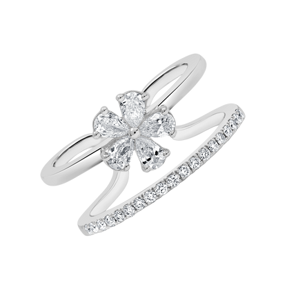 18 K White Gold