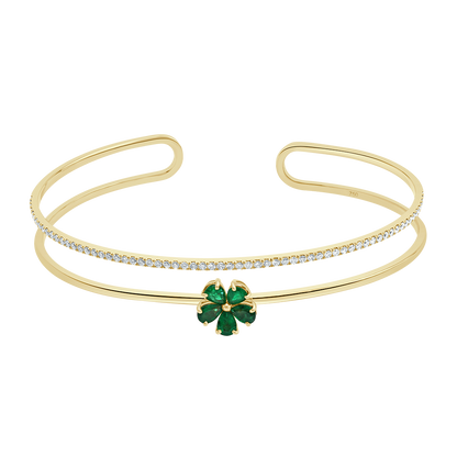 18 K Yellow Gold Emerald