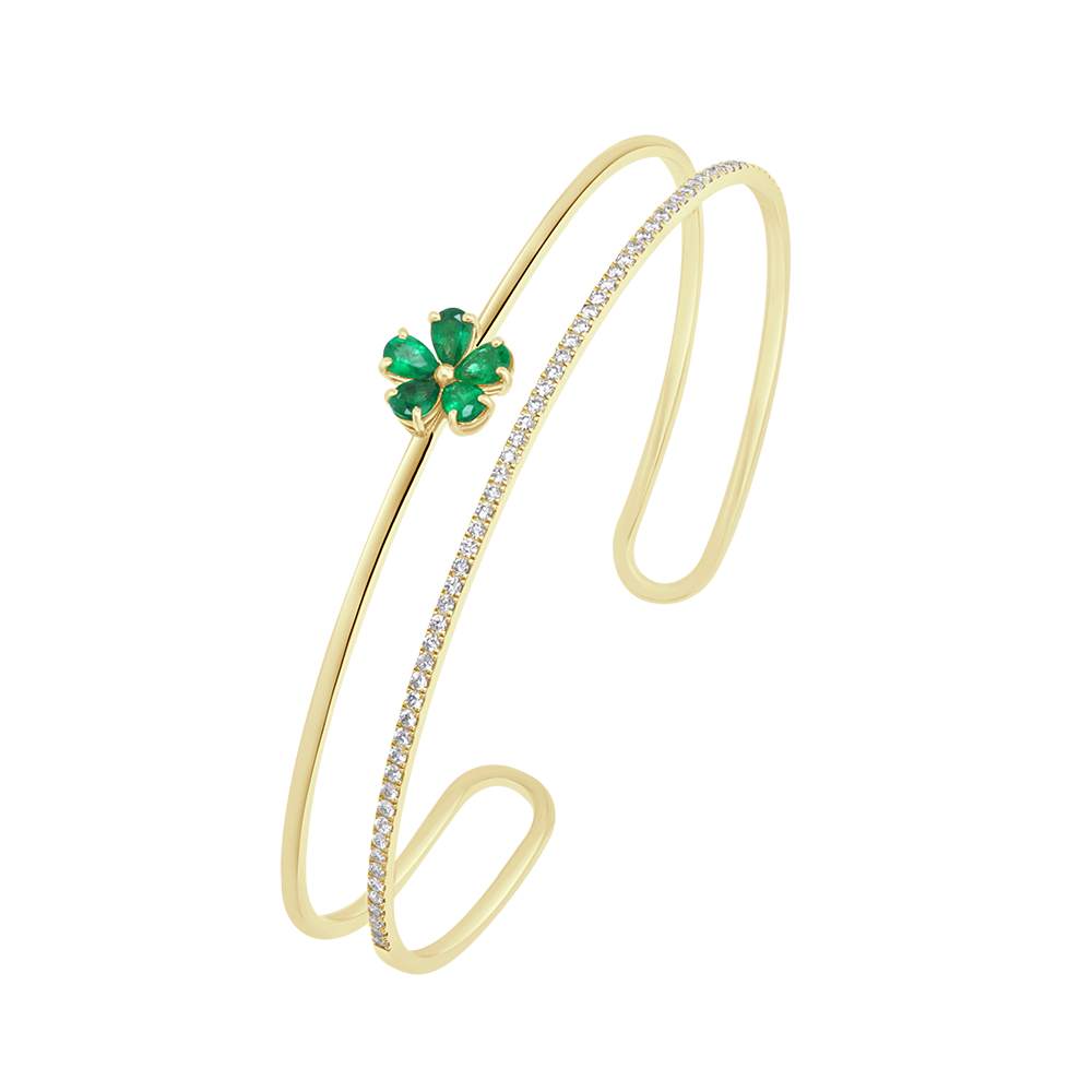 18 K Yellow Gold Emerald