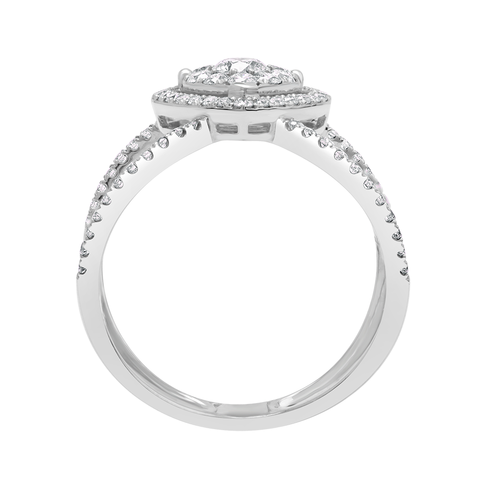 18 K White Gold