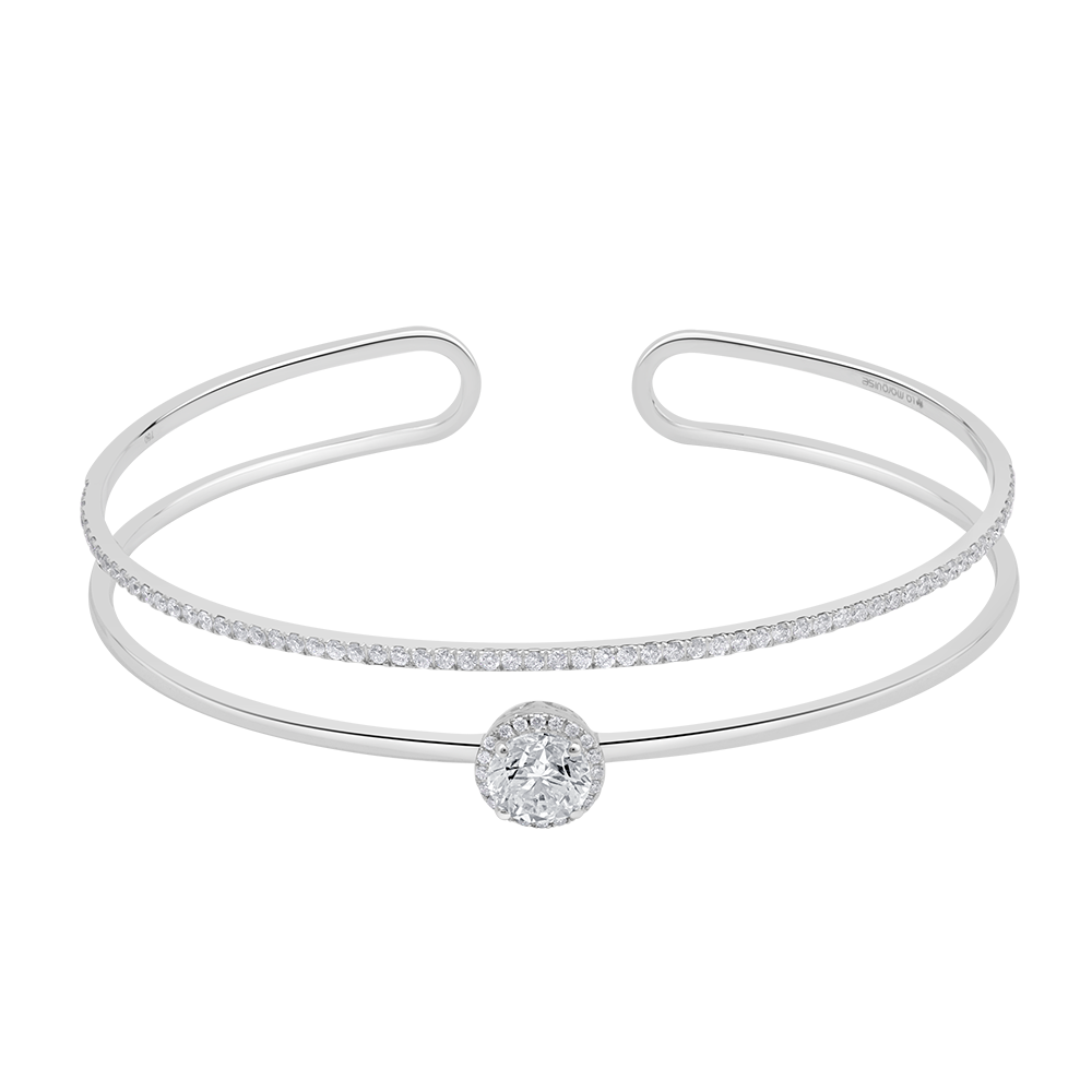 18 K White Gold