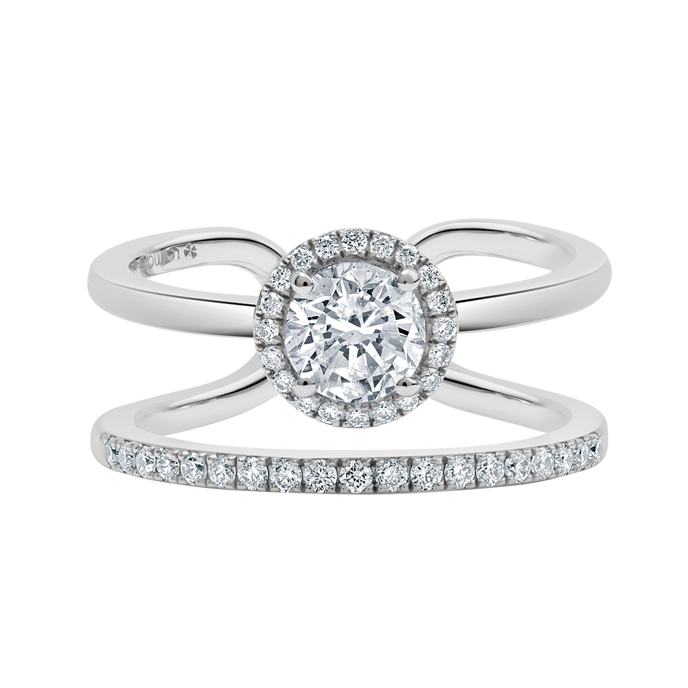 18 K White Gold