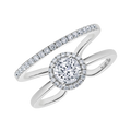 18 K White Gold
