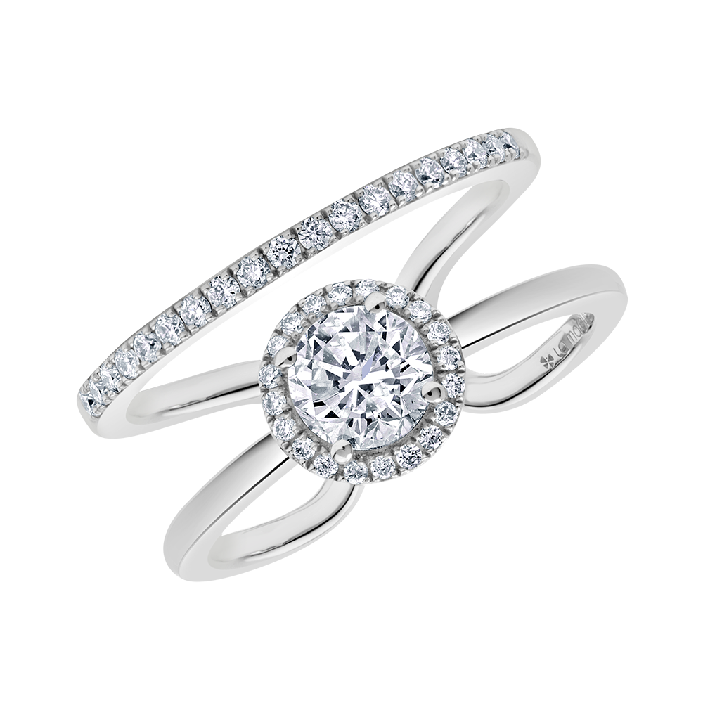 18 K White Gold