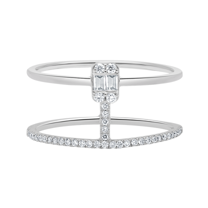 18 K White Gold