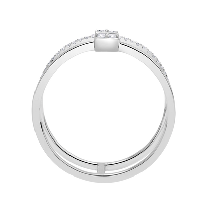 18 K White Gold