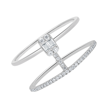 18 K White Gold