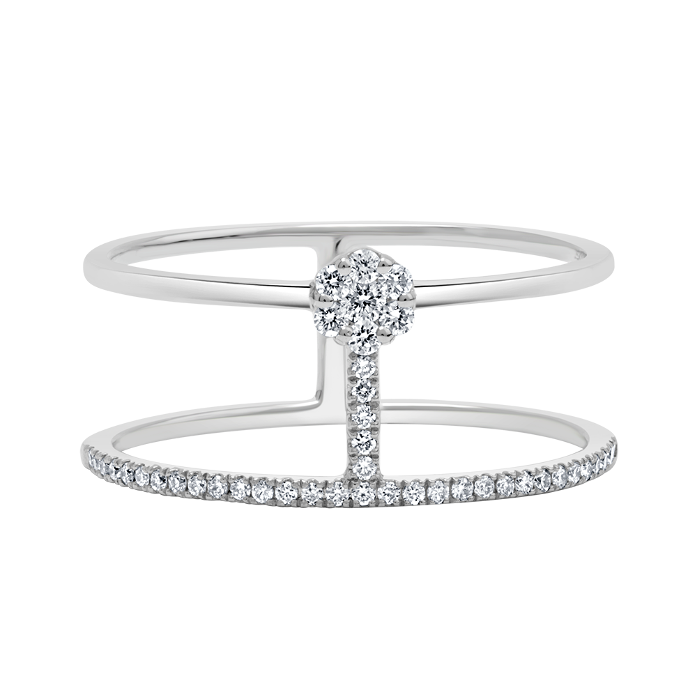 18 K White Gold