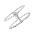 18 K White Gold
