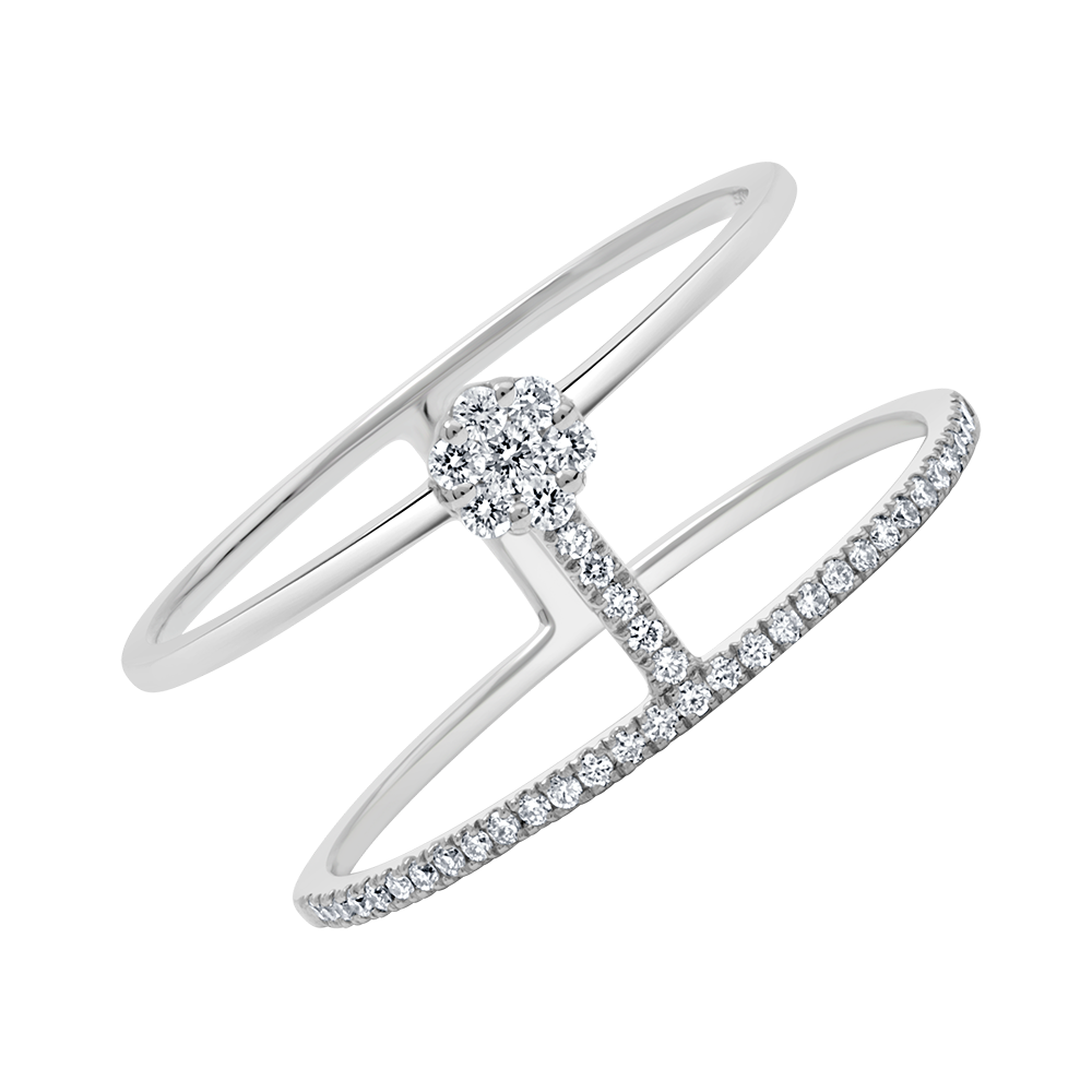 18 K White Gold