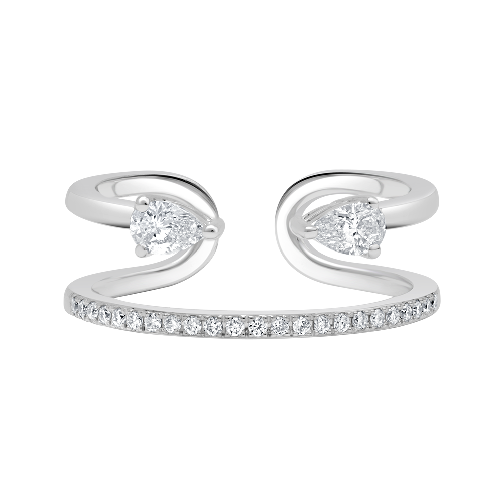 18 K White Gold