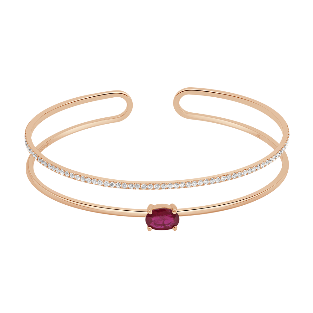 18 K Rose Gold Ruby