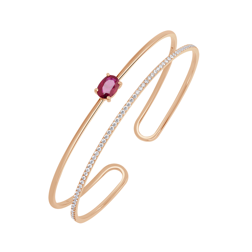 18 K Rose Gold Ruby