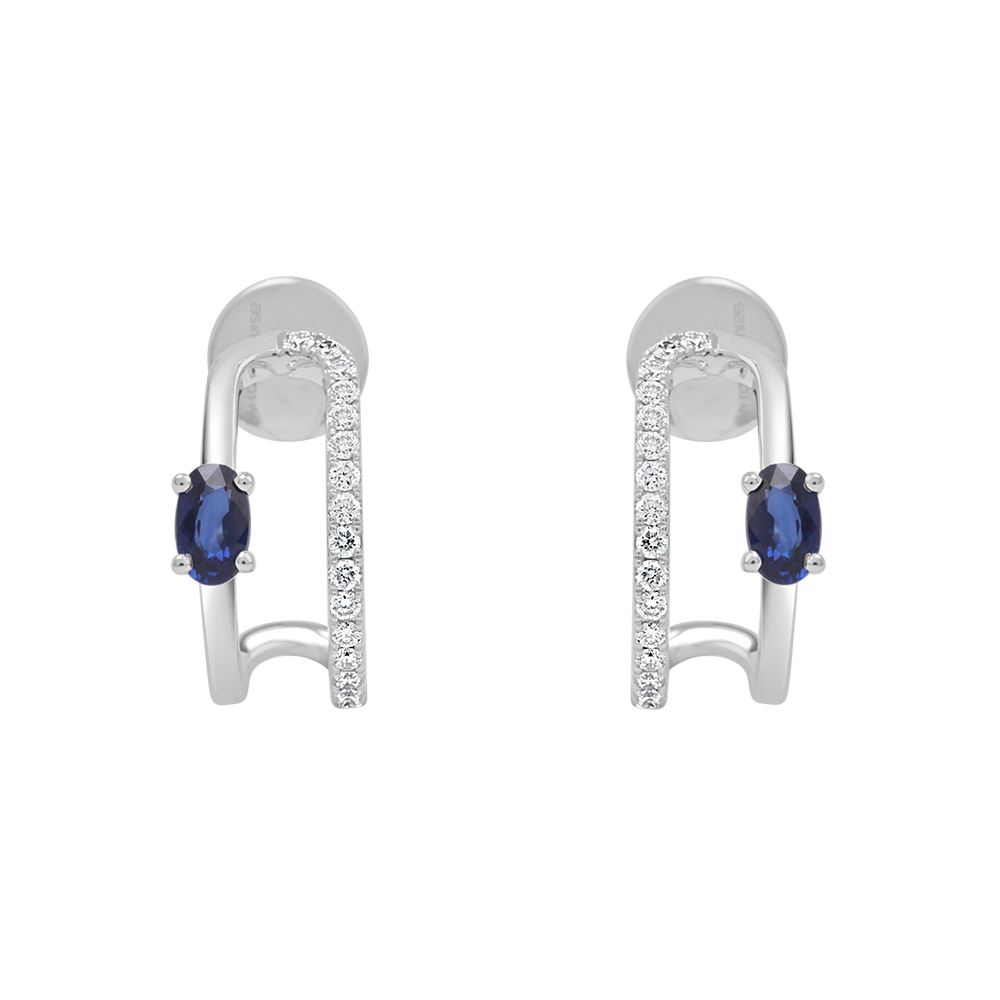 18 K White Gold Sapphire