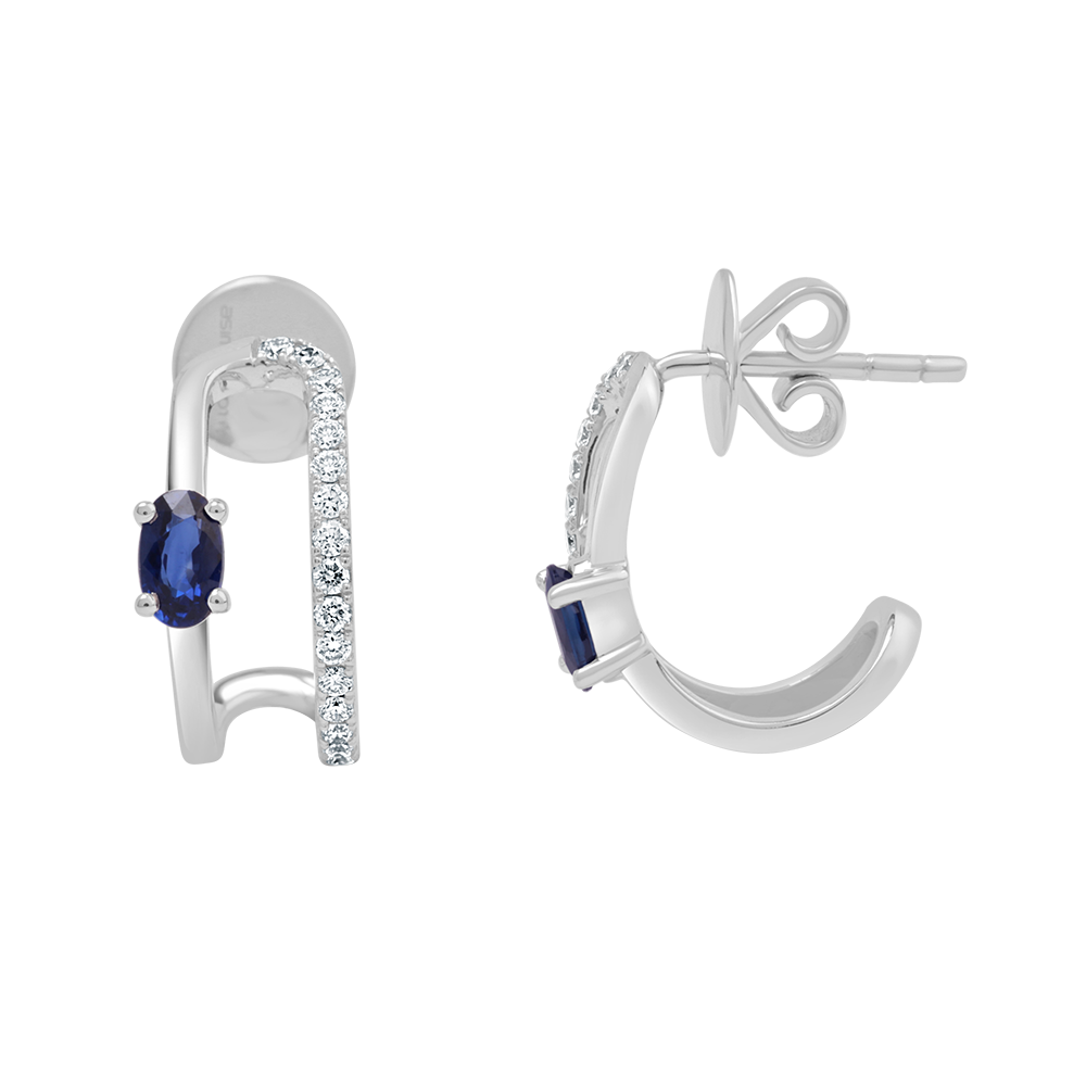 18 K White Gold Sapphire