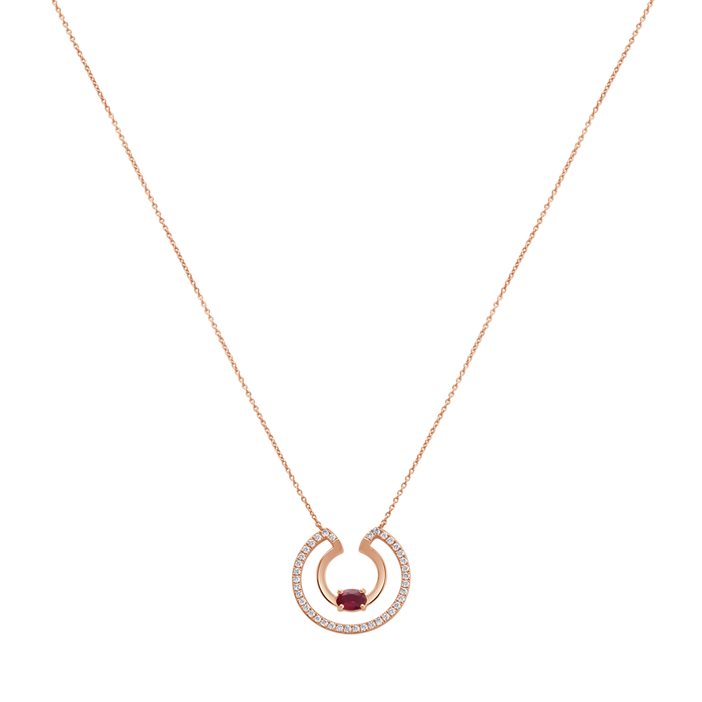 18 K Rose Gold Ruby