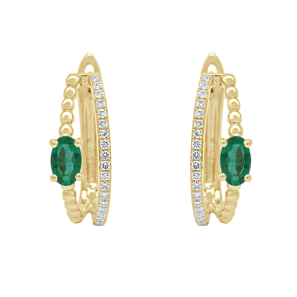 18 K Yellow Gold Emerald