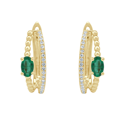 18 K Yellow Gold Emerald
