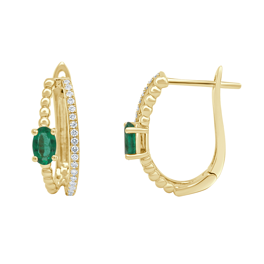 18 K Yellow Gold Emerald