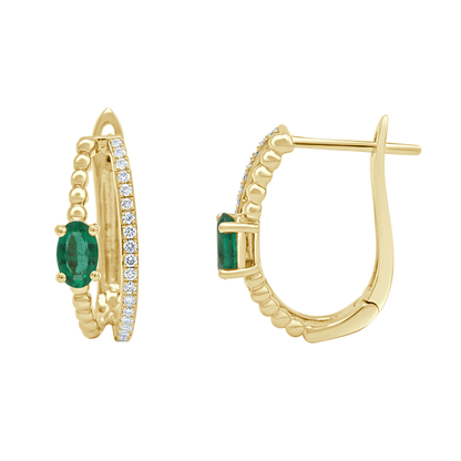 18 K Yellow Gold Emerald
