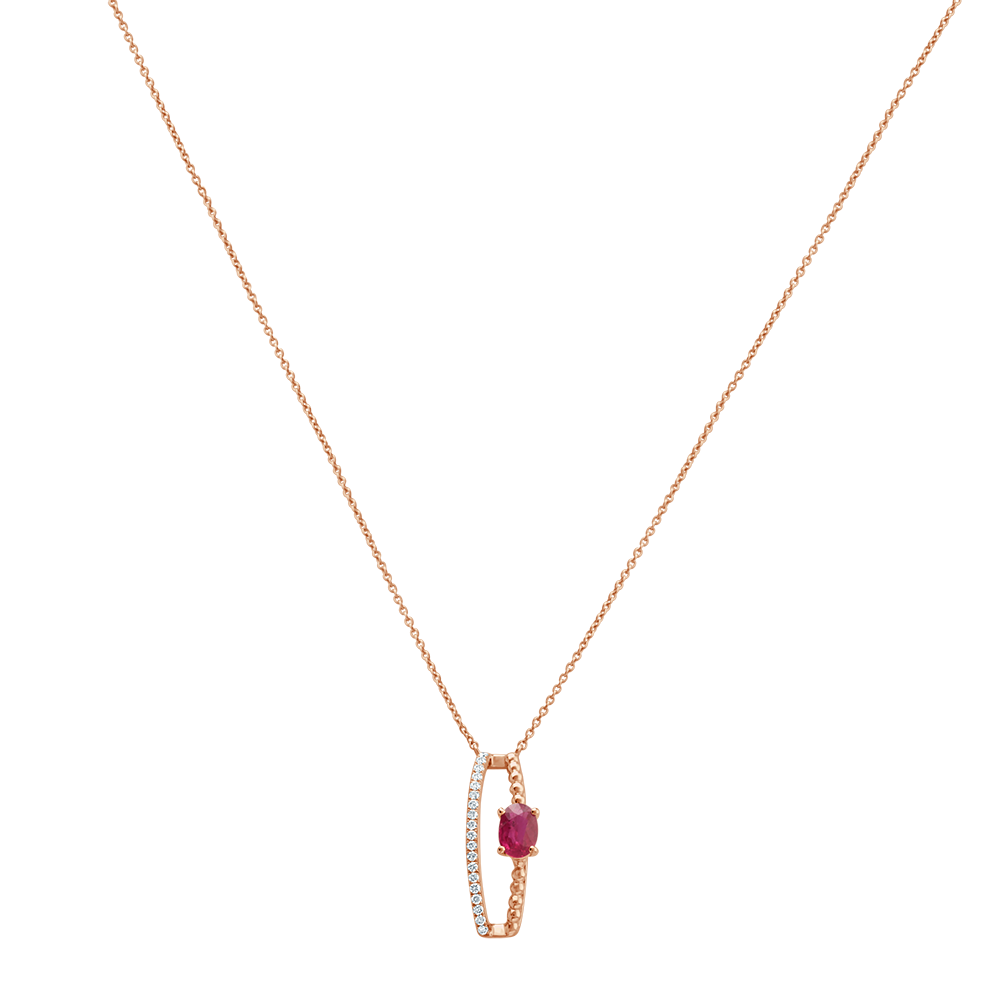 18 K Rose Gold Ruby