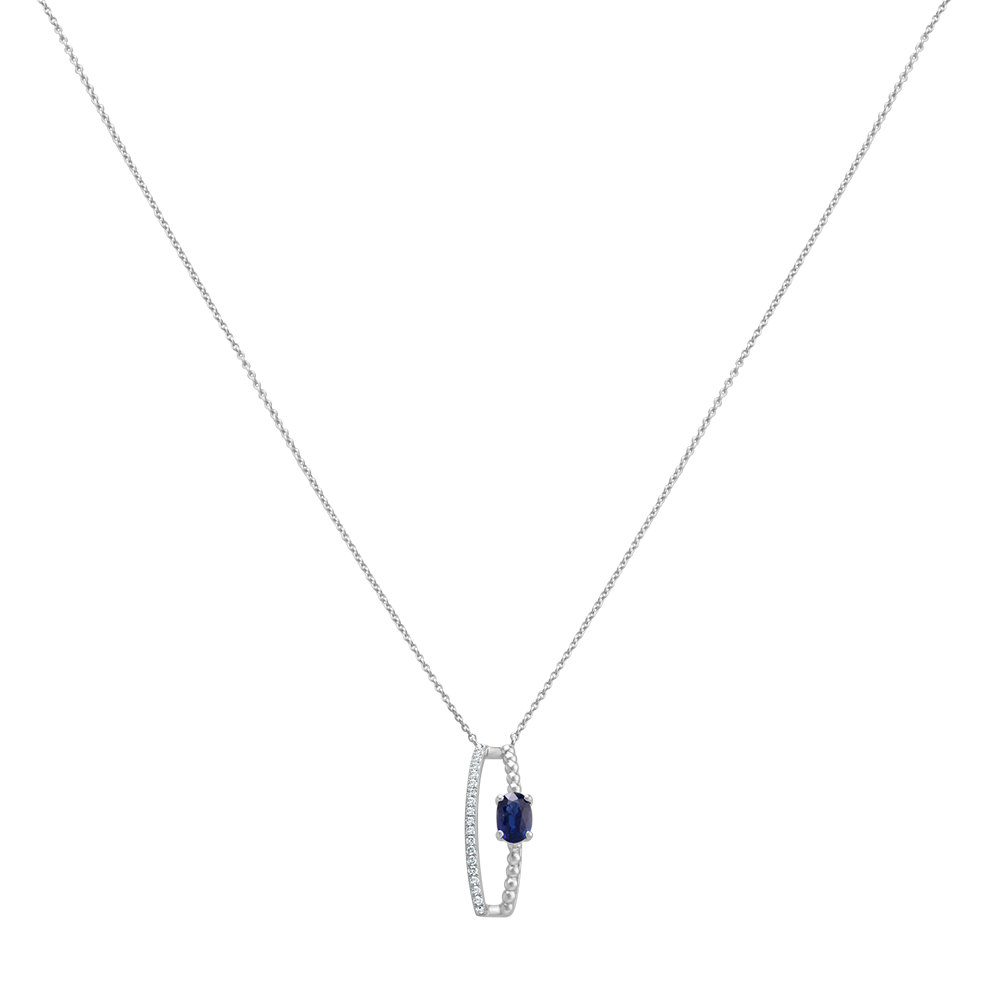 18 K White Gold Sapphire