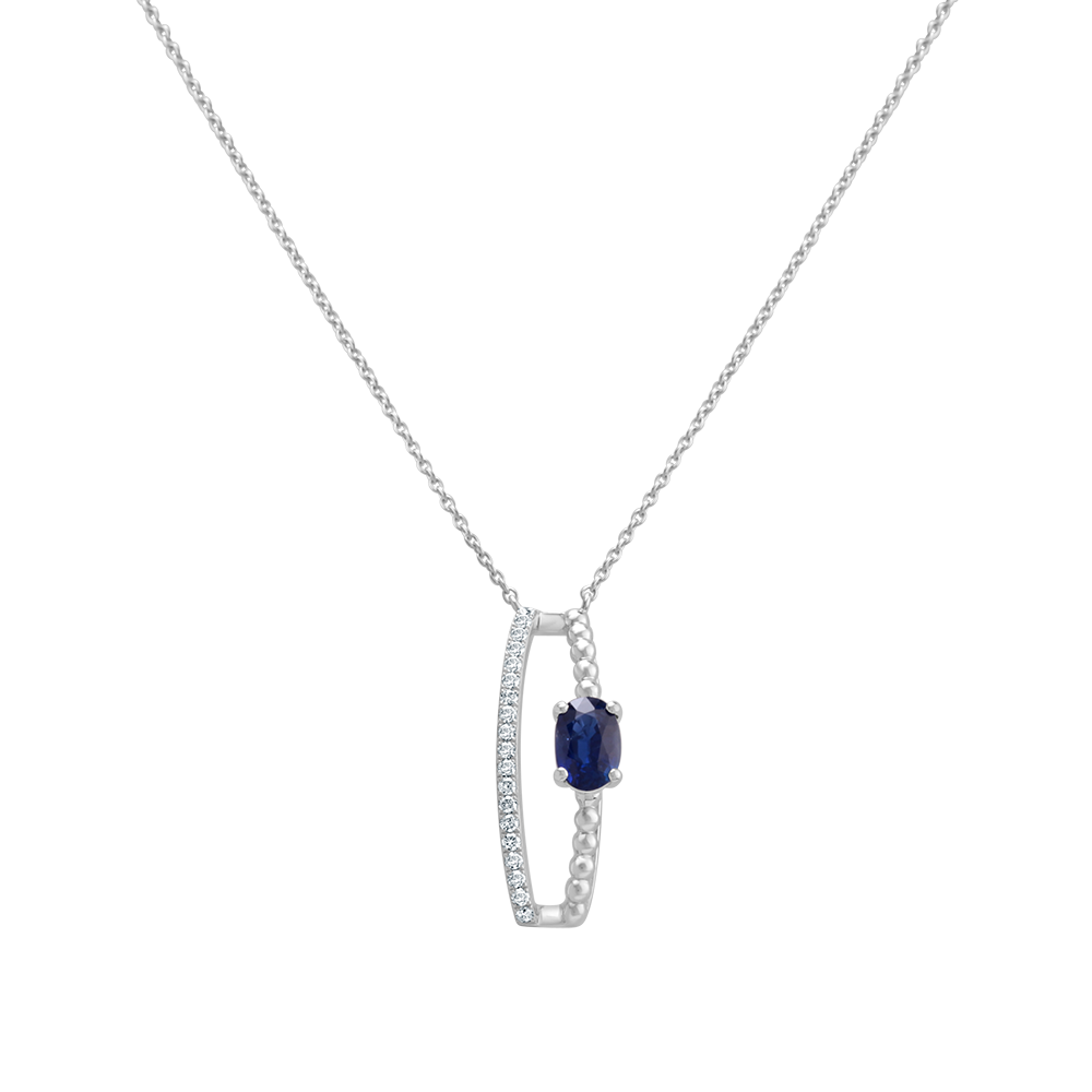 18 K White Gold Sapphire