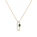 18 K Yellow Gold Emerald