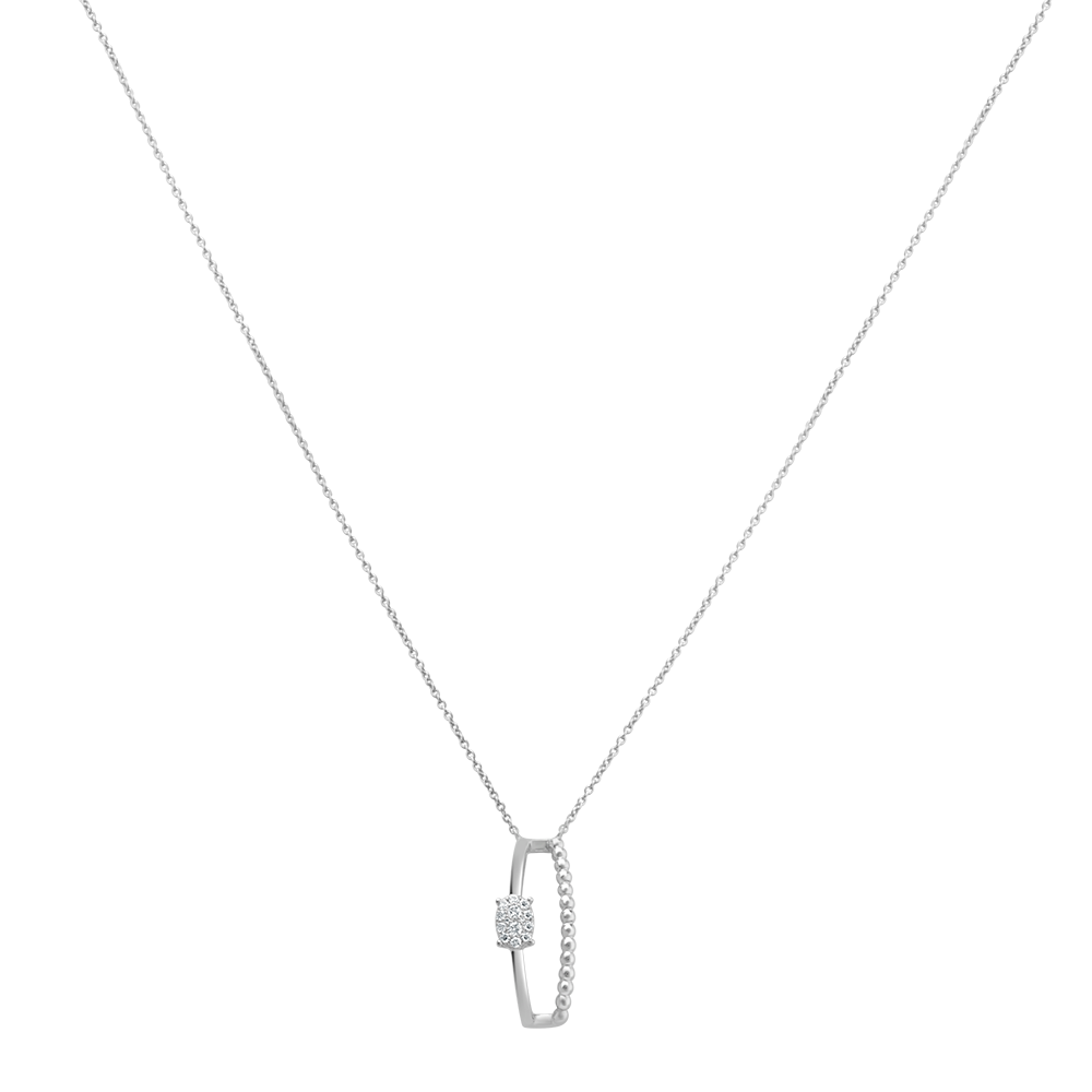 18 K White Gold