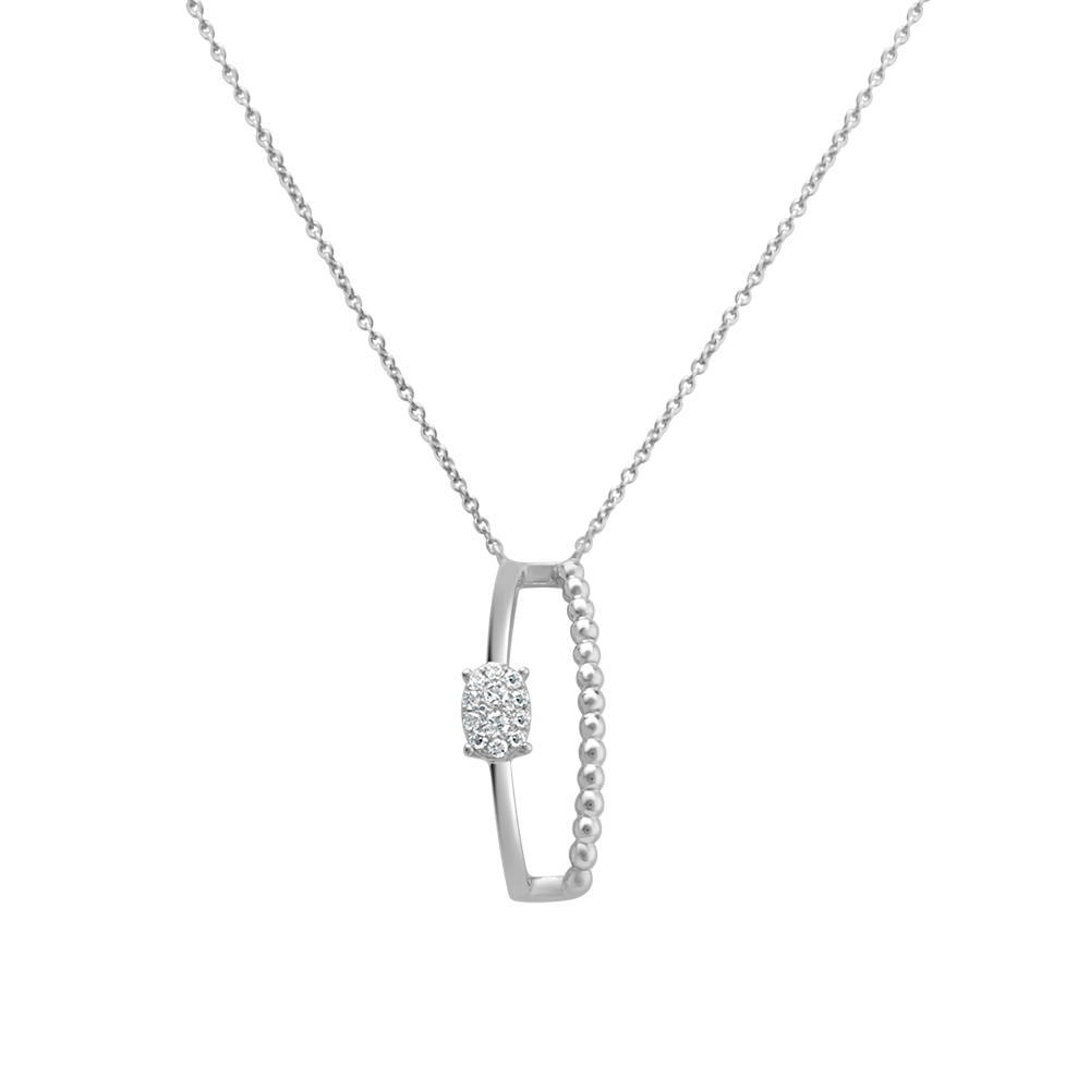 18 K White Gold