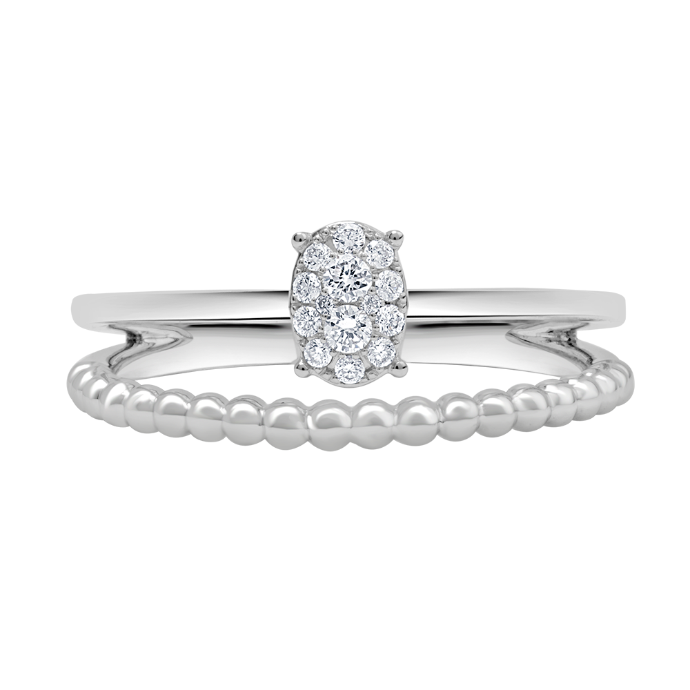 18 K White Gold