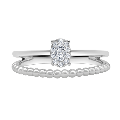 18 K White Gold