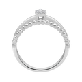 18 K White Gold