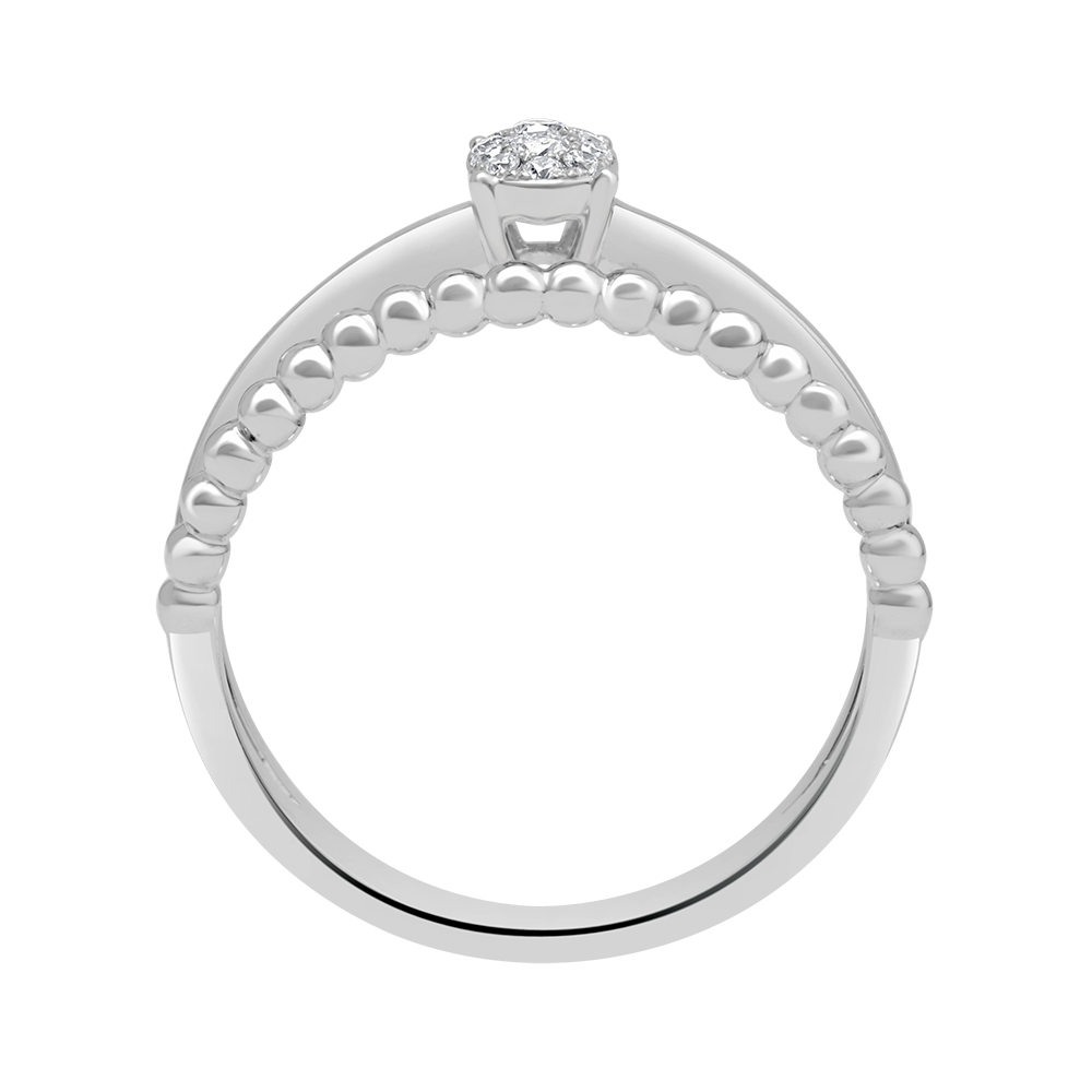18 K White Gold