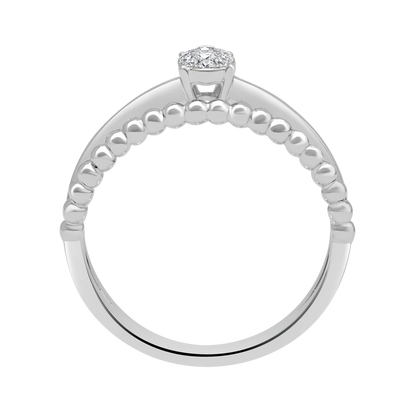 18 K White Gold