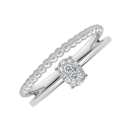 18 K White Gold