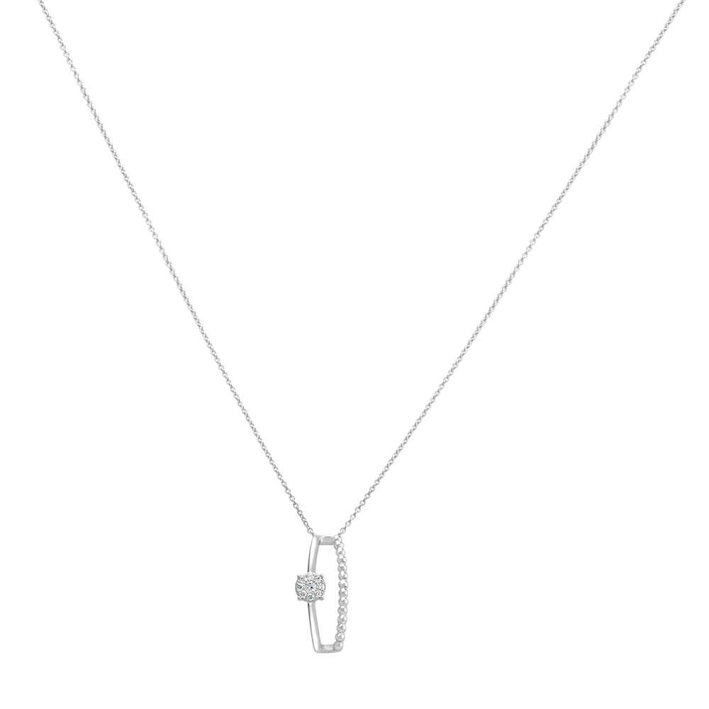 18 K White Gold