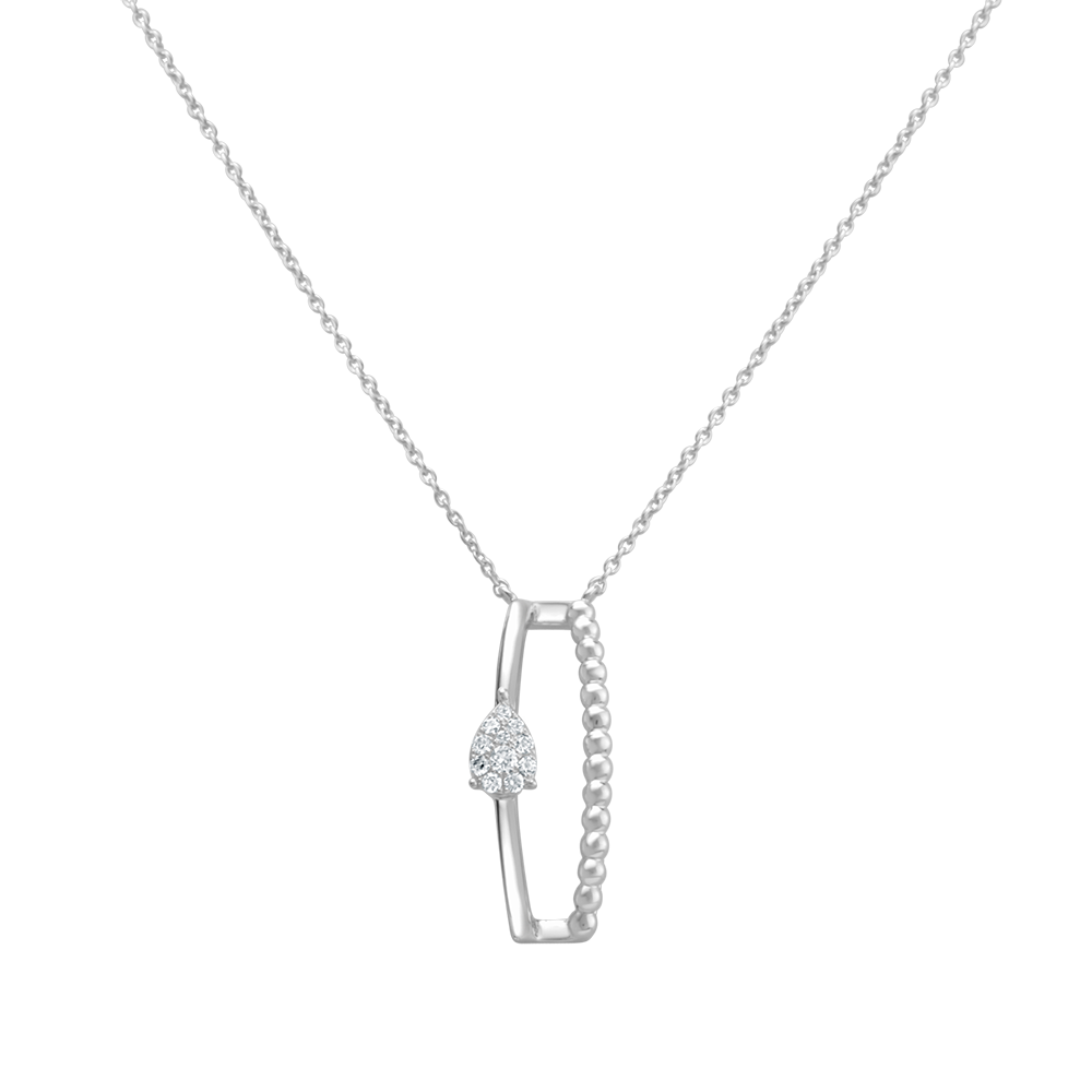 18 K White Gold