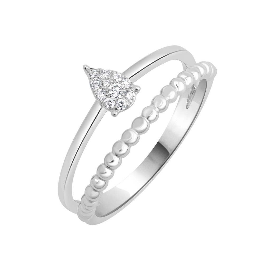 18 K White Gold