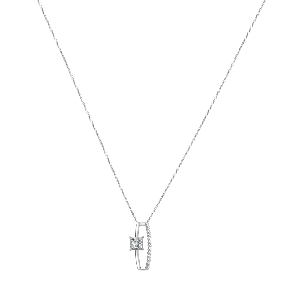 18 K White Gold