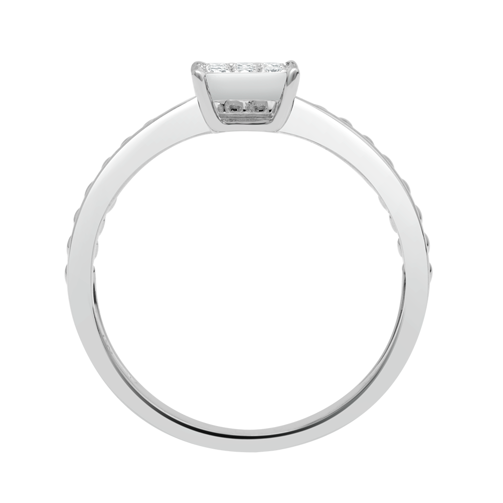 18 K White Gold