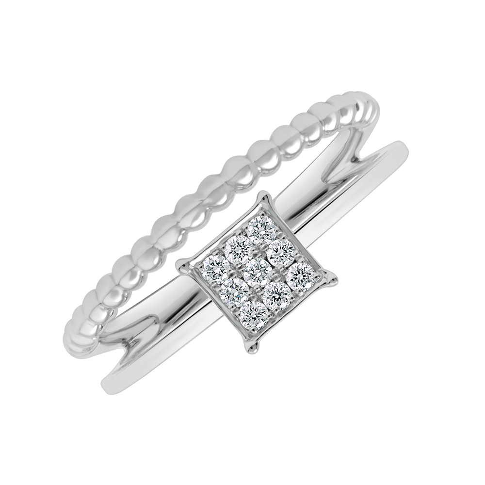 18 K White Gold