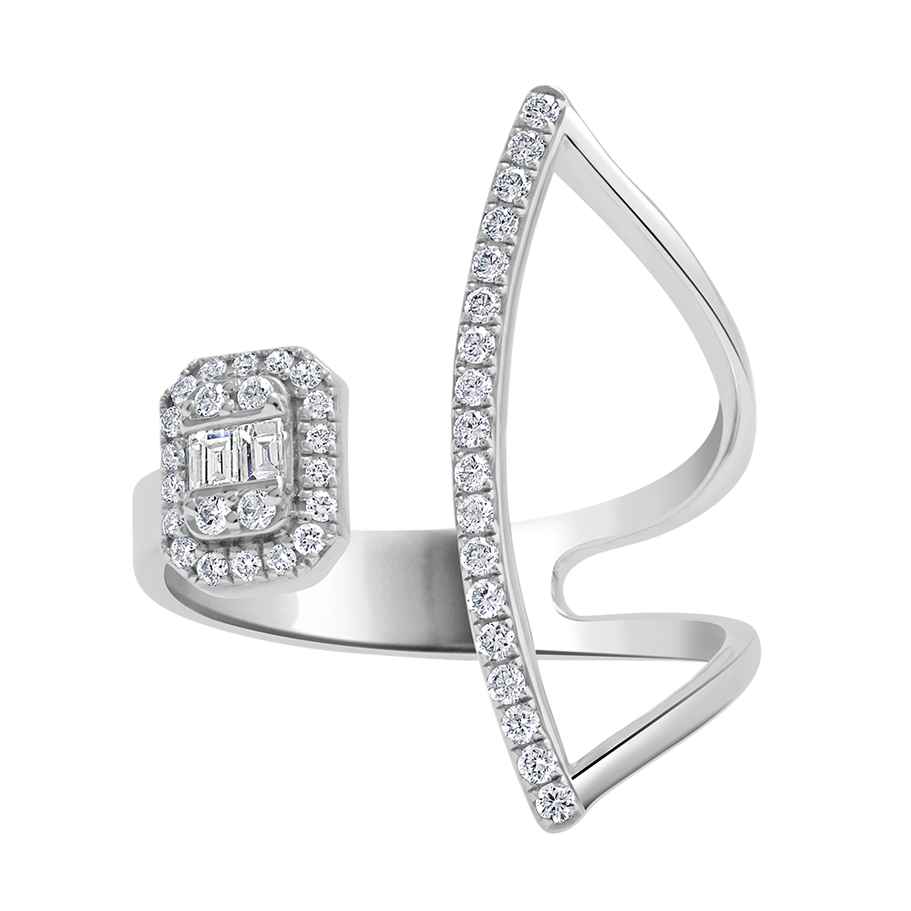 18 K White Gold