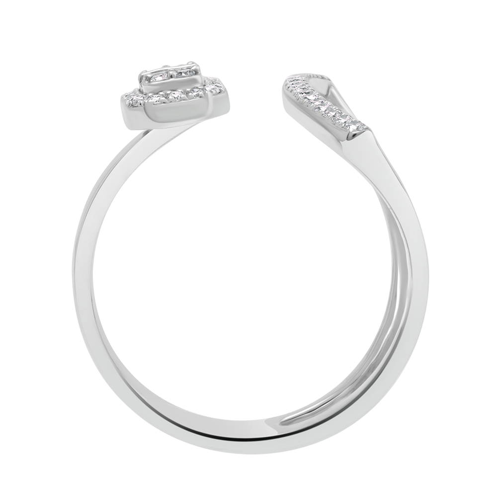 18 K White Gold