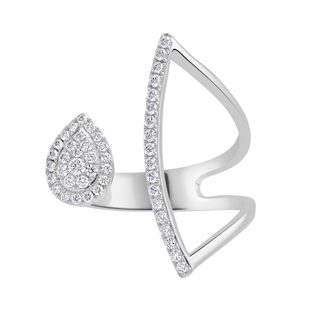 18 K White Gold
