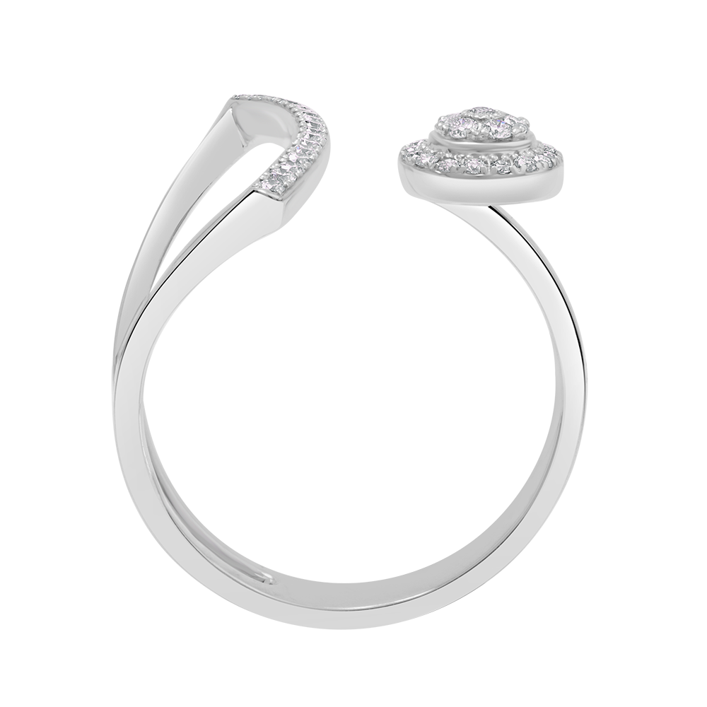 18 K White Gold