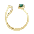 18 K Yellow Gold Emerald