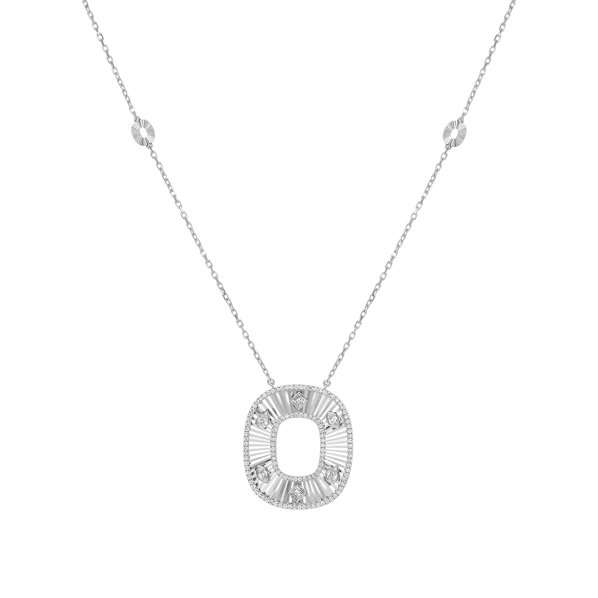 18 K White Gold