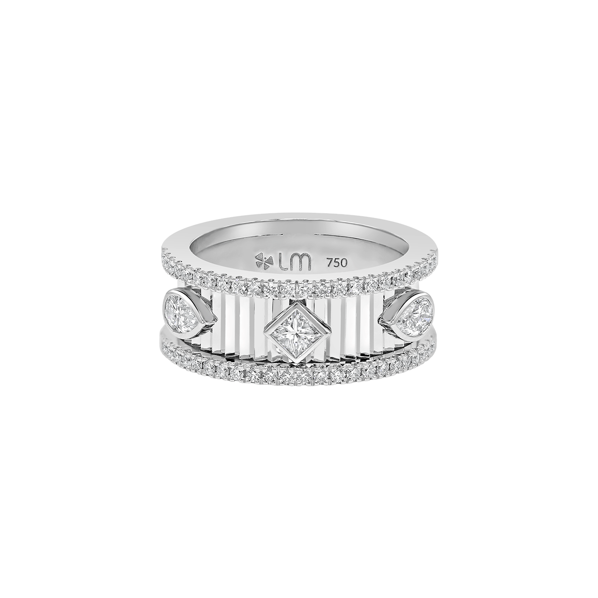 18 K White Gold