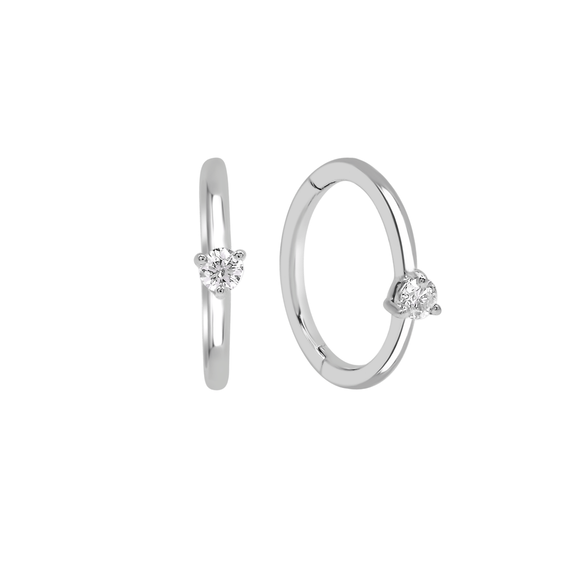 18 K White Gold